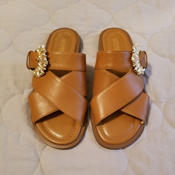 Michael Kors NWOT Frieda Slides - Picture 6 of 6